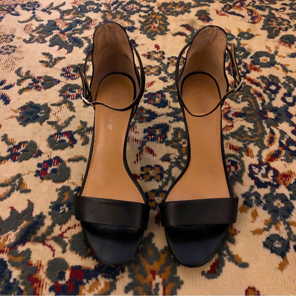 Black Kitten Heels Size 8.5